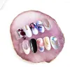 Decorative Figurines Resin Stone Color Palette False Nail Tips Drawing Gel Polish Display Mixing For Manicure