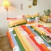 Conjuntos de ropa de cama con estampado de zanahoria amarilla, textiles para el hogar, funda nórdica, funda de almohada, conjunto para niñas, niños, adolescentes, ropa de cama para mujer