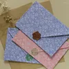 Cadeau Wrap 5pcs / lot Enveloppe Floret pour invitations de mariage Style coréen japonais 250g Papier Fournitures pour petites entreprises Papeterie Cartes postales