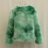 Pele feminina inverno mais grosso quente casaco falso feminino fino manga longa plus size luxo de alta qualidade curto topos coreano outerwear