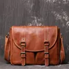 Briefcases Leather Shoulder Bag For Men And Women