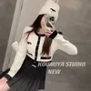 Fall Designer fashion womens sweater Comfortable luxury cardigan monogram Embroidery solid color classic black and white