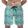 Pantaloncini da uomo Pantaloncini da spiaggia blu da uomo Palme tropicali Pantaloni corti retrò Uomo Sport personalizzati Surf Tronchi ad asciugatura rapida Regalo di compleanno