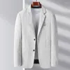 Męskie garnitury Fashion Business Dżentelmen Wygodny trend ślub Koreańska wersja brytyjskiego stylu hostingowego Casual Blazer