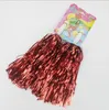 Metallfolie Cheerleading Pom Poms Baton Handheld Cheerleader Pompons für Kinder Tanzparty Sportspielzeug Teamgeist Jubeln