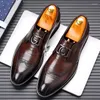 Chaussures habillées Business British Cuir Version européenne du bout pointu Formel Confortable Porter respirant