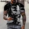 T-shirts pour hommes Personnalité d'été Échecs noir et blanc HD Impression 3D Col rond Hommes T-shirt Casual Confortable Manches courtes Top Vêtements