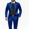 Costumes pour hommes mariage 2023 hommes Costume Hombres vêtements de luxe élégant bleu Trajes de Hombre Blazer Masculino deux pièces veste pantalon