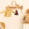 Hangers 10Pcs Kids Wooden Baby Toddler Children Bear DIY Creative Room Decoration Clothes Drying Organizer