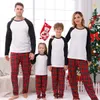 Abiti coordinati per la famiglia Abiti annuali Natale Abiti coordinati per la famiglia Mamma papà Pigiama per bambini Set fai da te Vuoto 2 pezzi Set di abbigliamento Xmas Look Pjs 230901