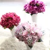 Kwiaty dekoracyjne 35 cmartificial kwiat hortensja Wiele głowy piwonia bukiet ślubny jedwab na wesele walentynki impreza