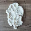 Bakformar 3D Rose Chocolate Candy Wedding Cake Decoration Tool Kitchen Soft Silicone Mold Fondant