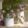 Decorative Flowers Simulation Three-Head Feel Fresh Hydrangea Home Living Room Dining Table Decoration El Wedding Artificial
