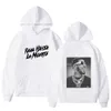 Moletons masculinos Moletons Rapper Anuel Hoodies Hip Hop Moletons Real Hasta La Muerte Impresso Streetwear Casaco Metal Música Casual Manga Longa Pulôver LST230902