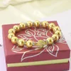 Link Armbänder Goldene Perle Armband Für Frauen Charme 10mm Shell Magnet Schnalle Handgemachte Herstellung Mädchen Geschenk Schmuck Freundschaft