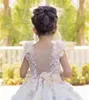 Abiti da ragazza principessa di lusso decalcomanie 3d applique gonfi abiti da ballo di ballo abito a fiori per matrimonio formale spettacolo di bellezza festa di compleanno