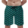 Men's Shorts Summer Gym Grinning Halloween Sportswear Pumpkins Print Printed Board Short Pants Cute Quick Drying Beach Trunks Big Size