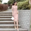 Casual jurken dames streetwear sexy qipao-jurk moderne cheongsam chinese stijl tienermeisjes korte mouw mode elegante traditionele