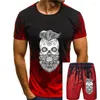 Survêtements pour hommes Mexicain Skull Design T-shirt Hommes Mode Casual XXL Tee Vêtements Tops pour la jeunesse d'âge moyen le vieux