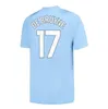 23 24 Soccer Jerseys Haaland de Bruyne Phillips mans städer Grealish Ferran Mahrez Foden Bernardo Joao Cancelo Z Rodrigo Football Shirt Men Kids Kit Set Uniforms