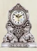 Relógios de mesa estilo europeu relógio silencioso moda quartzo luxo criativo acessórios decoração com pêndulo amigo presente b