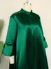 Abiti taglie forti Abito elegante da festa per donna per il 2023 4XL Green Lady Midi manica lunga primavera femminile