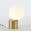 Table Lamps Modern Glass Globe LED Lamp For Bedroom Desk Lights Bedside Metal Iron Art Living Room Study