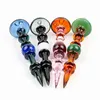 Latest Colorful Smoking Pyrex Thick Glass Handmade Dabber Filter Bubble Spoon Carb Cap Hat Nails Waterpipe Hookah Bongs Oil Rigs Cigarette Holder DHL