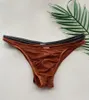 Underpants 2023 Design Marca Homens Sexy Listrado Briefs Sólidos Bolsa U Cintura Baixa Malha Triângulo Transparente Underwear