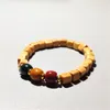 Pulseras elásticas con cuentas de madera Natural hechas a mano para mujeres y hombres, amuleto para amantes, decoración para fiesta y Club, joyería de moda