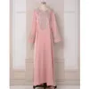 Ropa étnica Ramadán musulmán bordado vestido de fiesta mujeres islámica árabe bata Dubai Turquía Kaftan Abaya Eid Jalabiya Longue Vestidos