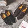 Kleid Schuhe Braunes Leder Männer Formale Brogues Herren Loafer Hochzeiten Für 2023 Quaste Chaussure Homme Sapato