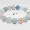 Gevşek değerli taşlar büyük boy 1bracelet yaklaşık12-13mm akac Natural Beryl Morganite bilezik boncuklar