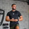 Herren-T-Shirts, Sport-T-Shirt, modisch, klassisch, eng anliegend, atmungsaktiv, schweißabsorbierend, schnell trocknend, Fitness, fortgeschritten, Outdoor, kurzärmelig