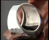 Cluster Rings Thai Silver 925 Vintage Inlagd Skrift Sterling Ring Men