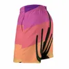 Men's Shorts Gym Colorful Desert Fashion Swim Trunks Saguaro Cactus Sunset Men Quick Drying Sportswear Oversize Beach