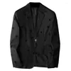 Costumes pour hommes Minglu Swallow imprimé Blazer de luxe printemps automne couleur unie simple boutonnage affaires décontracté homme vestes grande taille 5XL