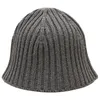 Berety stały kolor kobiety zimowe ciepłe dzianinowe czapki basenu japońskie fisherman hat fisherman hat