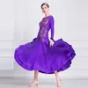 Stage Wear M-1802 Women International Standard Ballroom Dance Dress High-End Long Dancing Practice Dresses Girls till salu