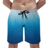 Men's Shorts Gym Sea Cute Hawaii Swimming Trunks Light Sky To Deep Blue Men Quick Drying Surfing Plus Size Beach