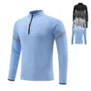 2023 frühjahr Neue Half Zip Langarm Sweatshirt männer Fitness Tragen Running Training T-shirt