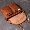 Briefcases Leather Shoulder Bag For Men And Women