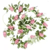 Fiori decorativi 220 cm Fiore artificiale Rose Vine Appeso Ghirlanda Decorazione di nozze per la casa