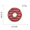 Noções desenho animado alimento doce ferro em manchas de donut bordado crachado diy costurar aplique de reparo de reparo para jaquetas jeans mochilas roupas