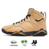 Chambray 7S Chaussures de basket-ball Blanc Infrarouge 7S Cardinal Trophy Room Black Olive Baskets pour hommes Trianer avec boîte