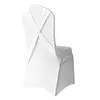 Coprisedie DD Bianco Croce Indietro Con Fibbia Banchetto Stretch Spandex Copertura Elegante Matrimonio Moderno El Seat Evento Festa (10 pz/pacco)