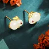 Boucles d'oreilles tendance en opale pour femmes et filles, en Zircon, étoile, lune, Animal, bijoux cadeau de fête d'anniversaire, 2023