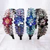 Hair Clips Crystal Flower Hoop Set Auger And Delicate Temperament Gauze Head Headdress