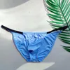 Külot 2023 marka seksi iç çamaşırı erkekler jockstrap buz ipek alçak bel pamuklu adamın bikini brifs erkek iç çamaşırı