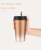 Water Bottles 2023 Portable Handle Coffee Cup Inside And Outside 304 Stainless Steel Vacuum Insulation Office Gift